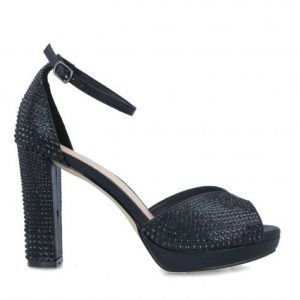 Sandalia negra plataforma